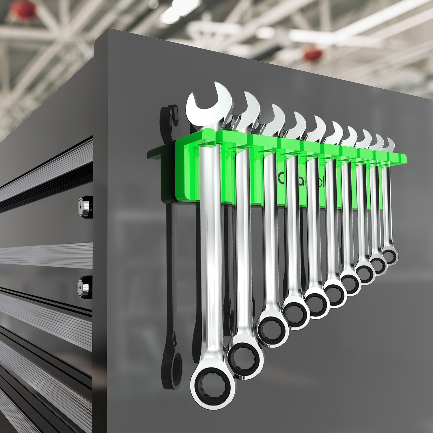 Magnetic Tool Organizer - Durable Magnetic Wrench Holder for Efficient Workspace Management