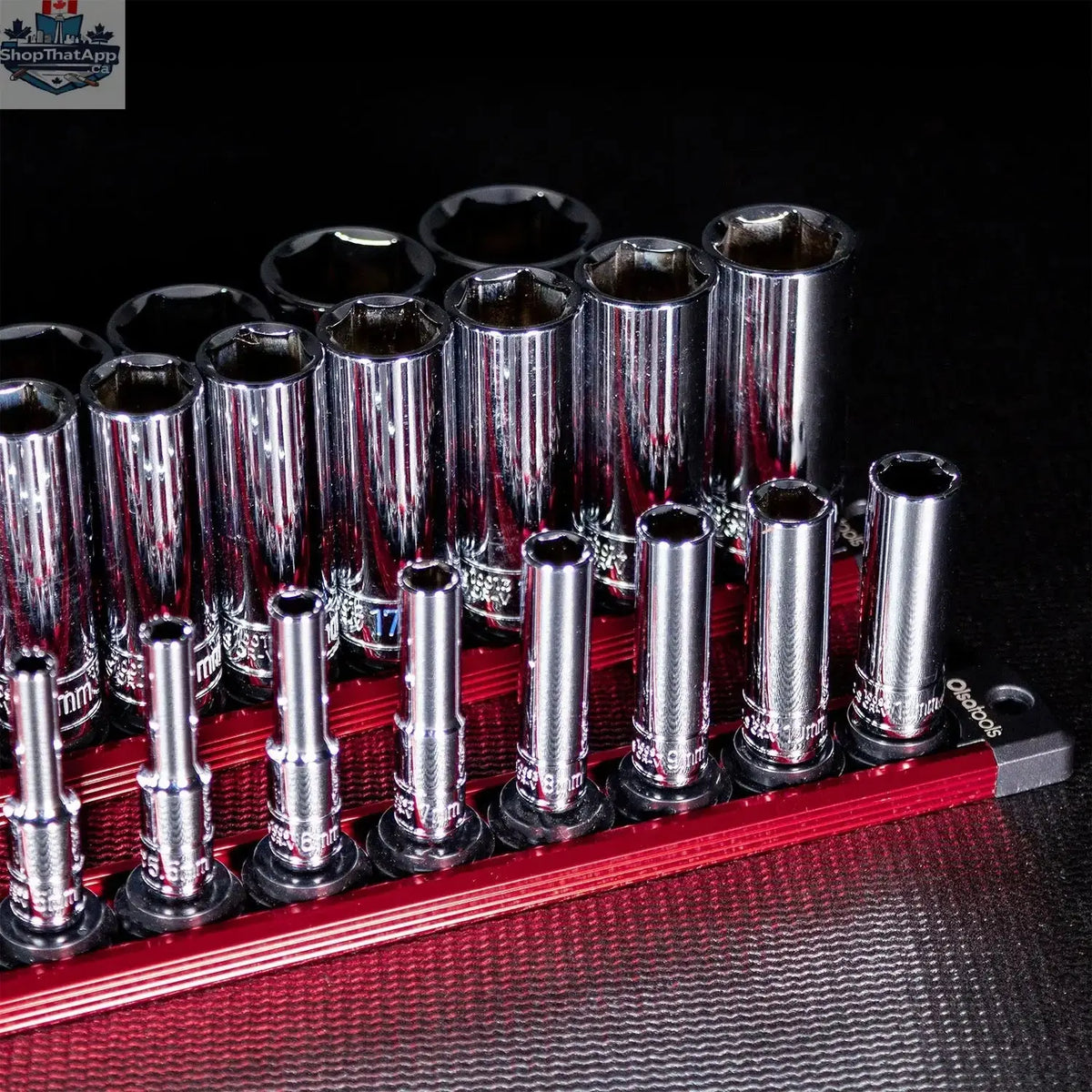 Magnetic Socket Rails for Secure Tool Organization in Aluminum - Shopthatapp.ca