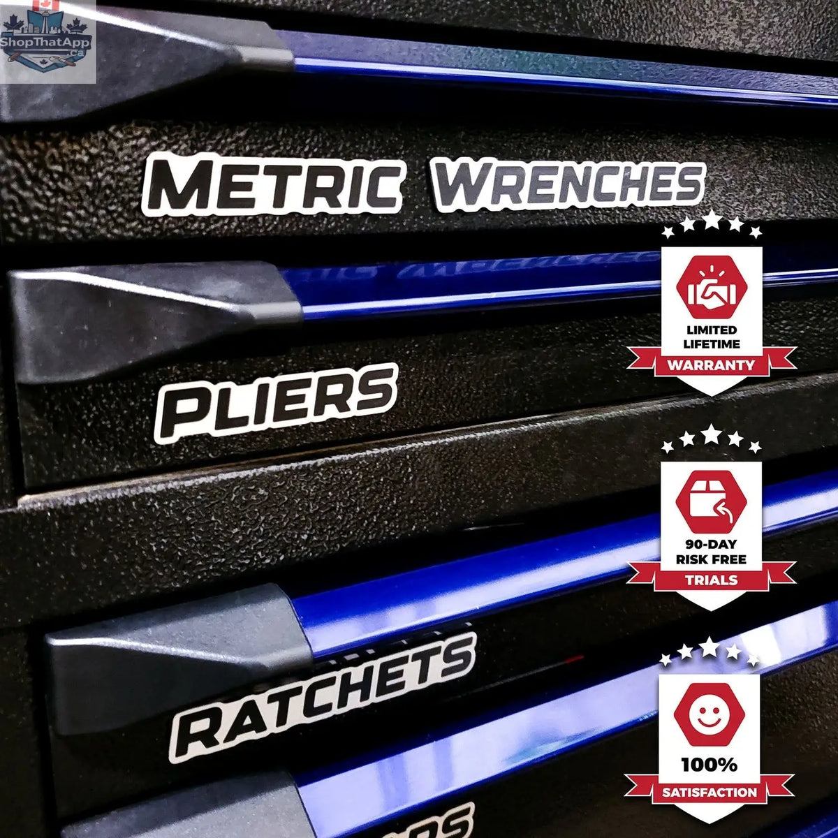 Aluminum Toolbox Emblems - Shopthatapp.ca