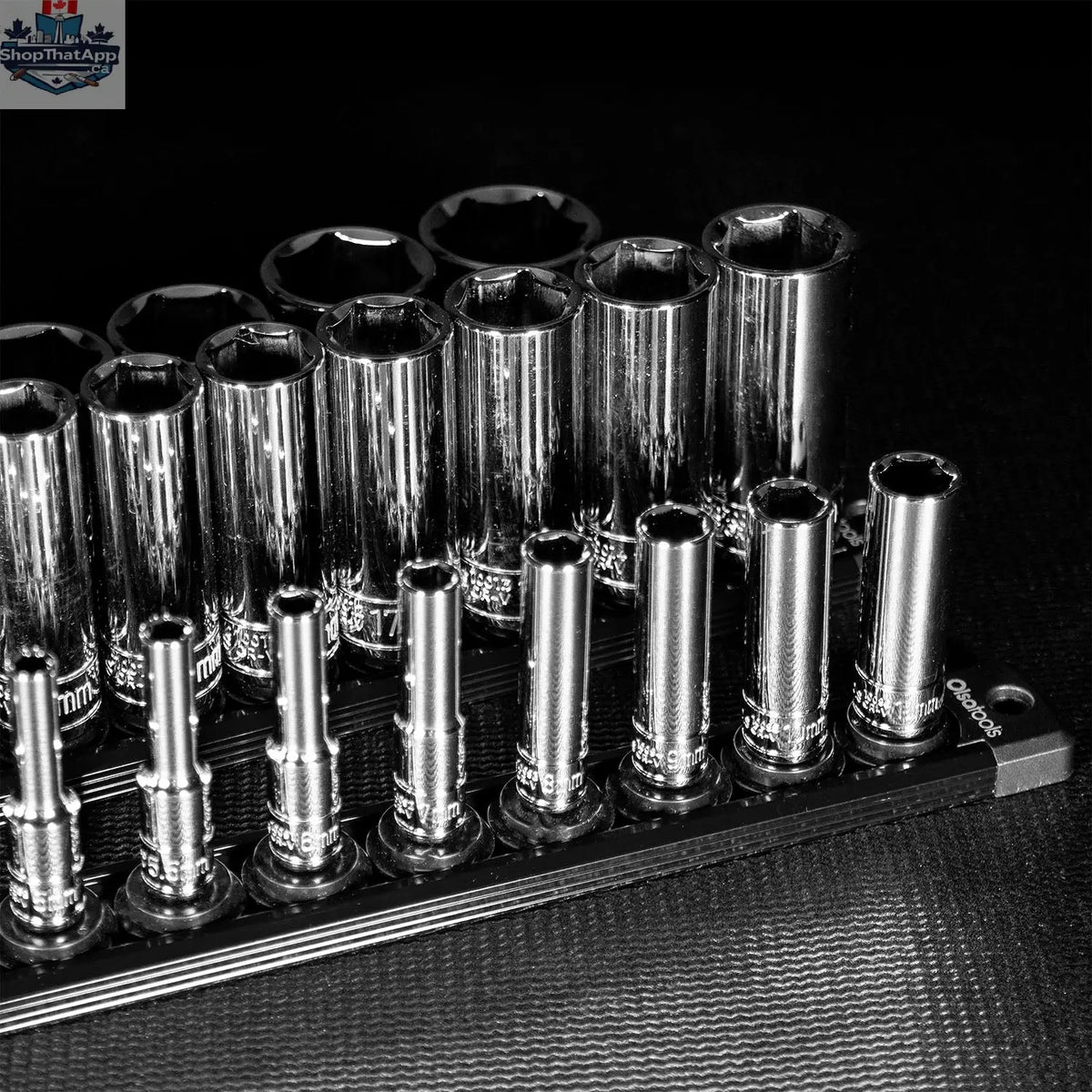 Magnetic Socket Rails for Secure Tool Organization in Aluminum - Shopthatapp.ca