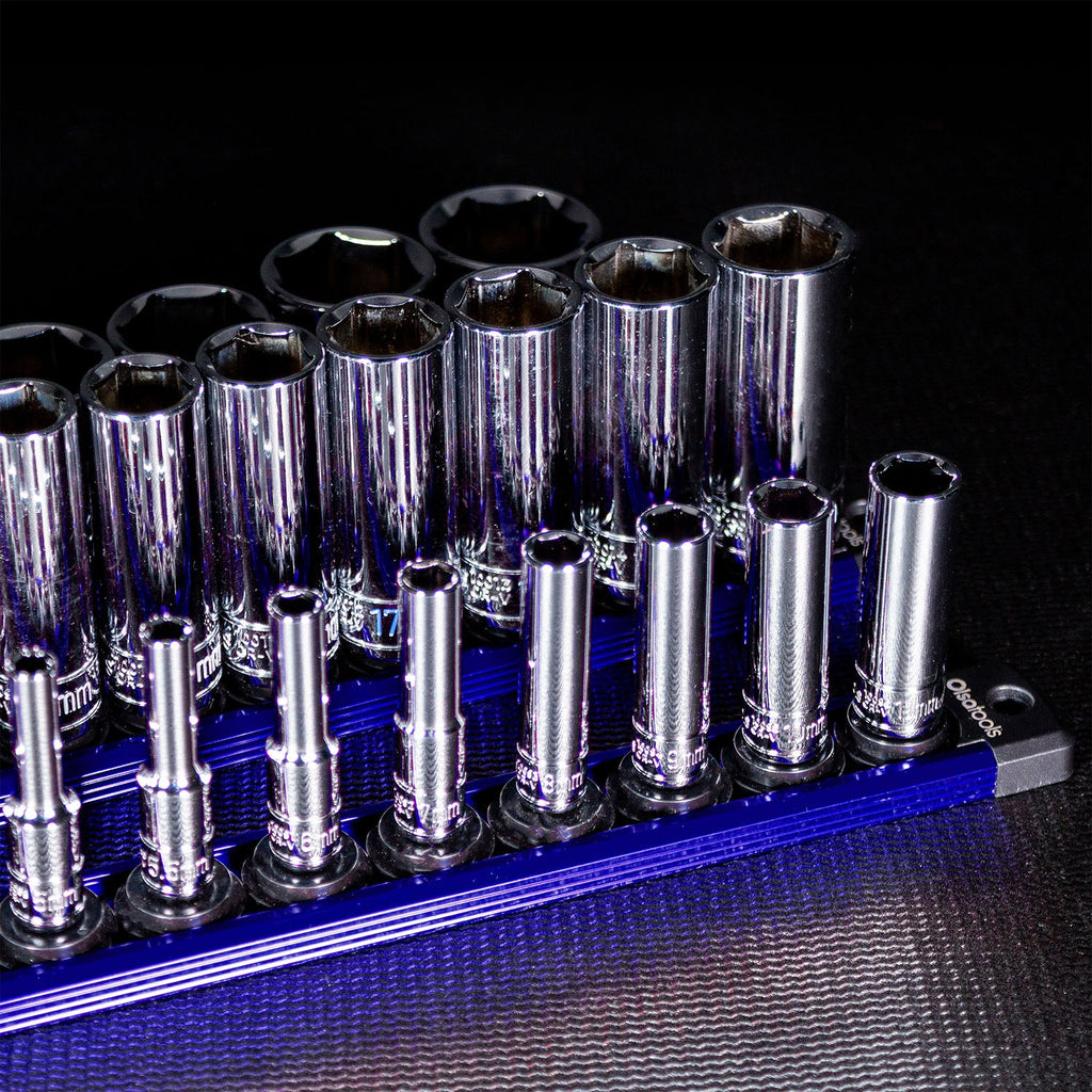 Magnetic Socket Rails for Secure Tool Organization in Aluminum