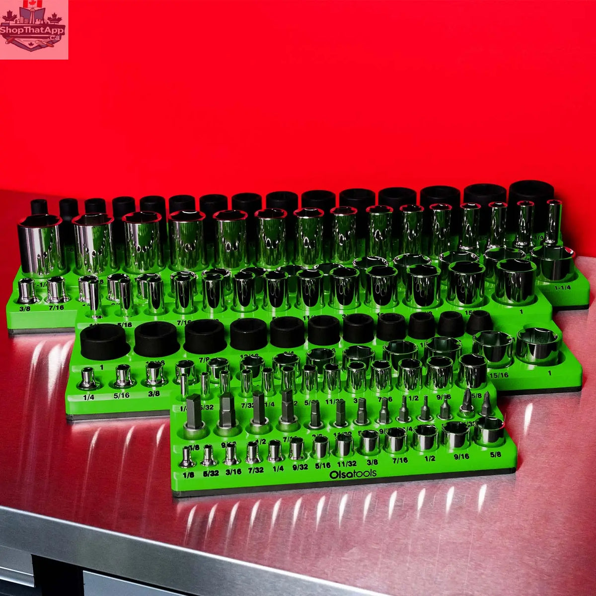 3-Row Magnetic Socket Holder - Shopthatapp.ca