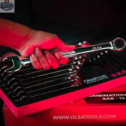 Premium Combination Wrench Set – 15-Piece for Ultimate Torque Control - Shopthatapp.ca