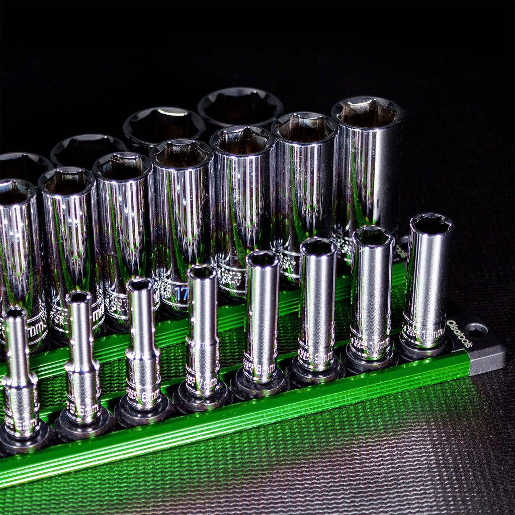 Magnetic Socket Rails for Secure Tool Organization in Aluminum