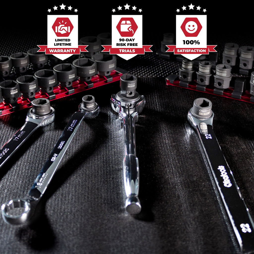 Stubby Impact Socket Sets with Magnetic Socket Inserts