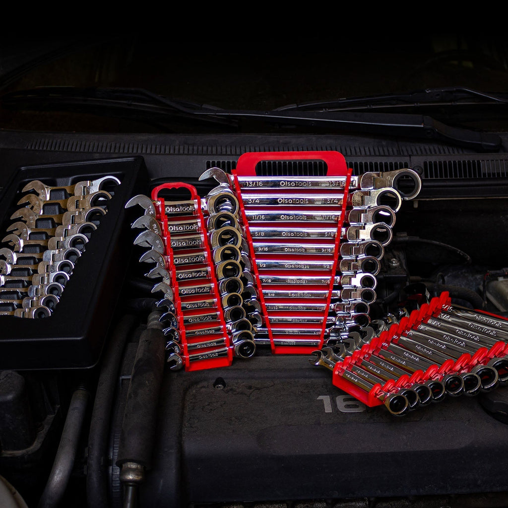 120 Tooth Ratcheting Wrench Set - Stubby Design for Maximum Torque and Accessibility