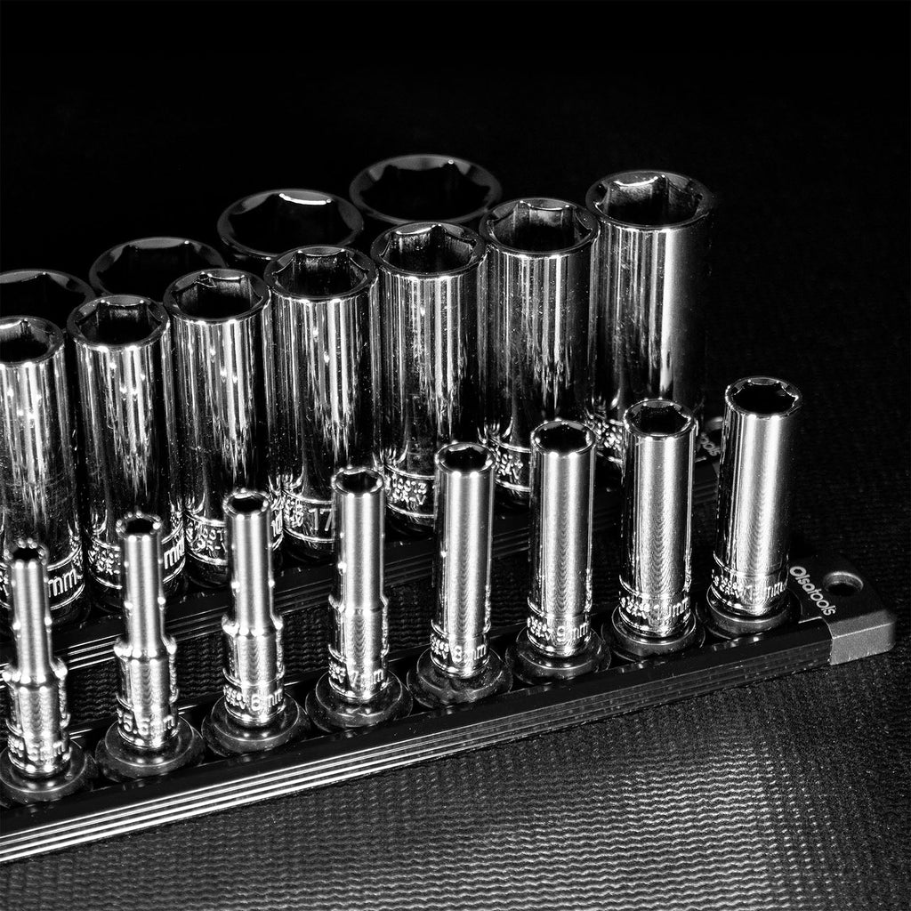 Magnetic Socket Rails for Secure Tool Organization in Aluminum