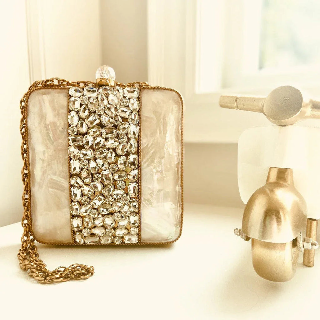 Chic Handcrafted Metal Clutch - Elevate Your Style with Parisian Elegance