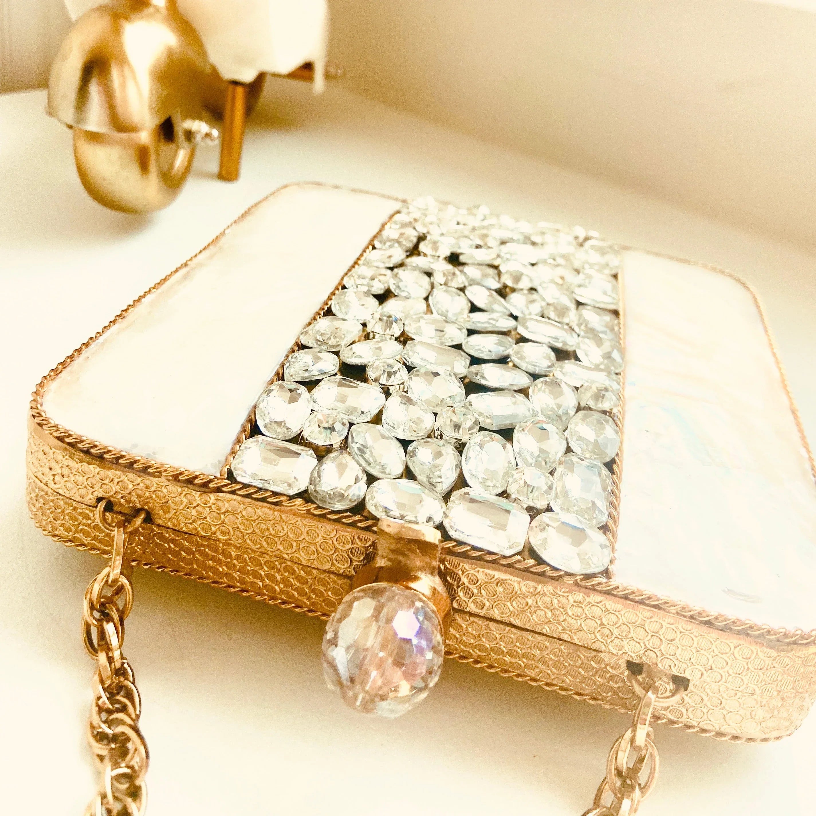 Chic Handcrafted Metal Clutch - Elevate Your Style with Parisian Elegance