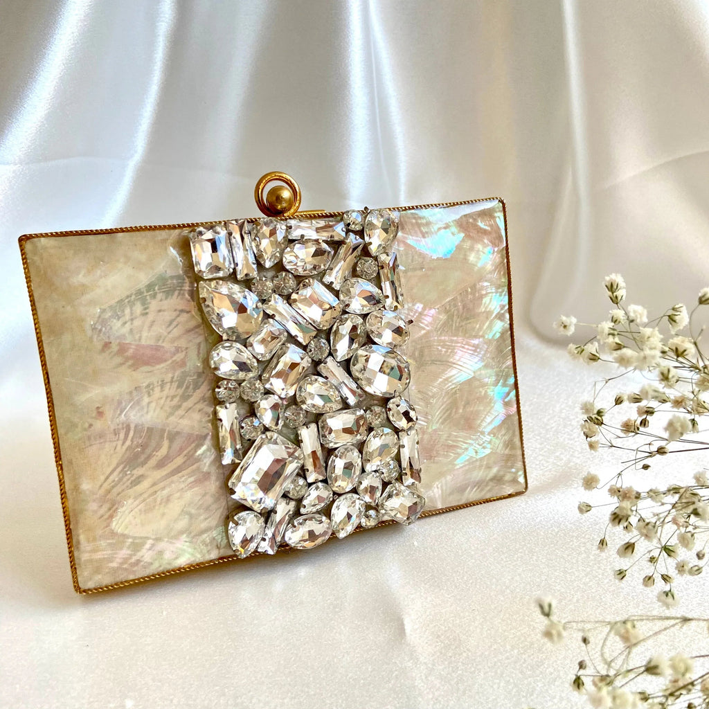 Elevate Your Style with the Elegant Metal Clutch - KRYSTAL