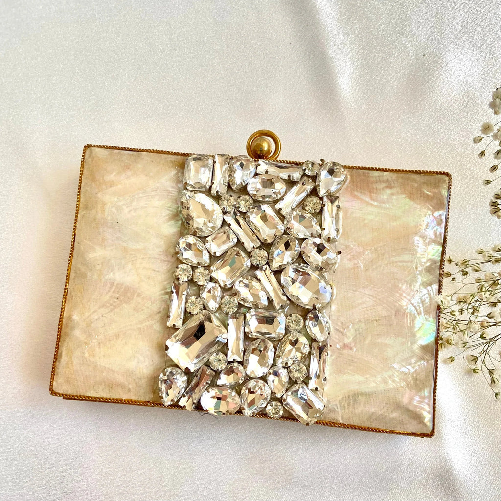 Elevate Your Style with the Elegant Metal Clutch - KRYSTAL