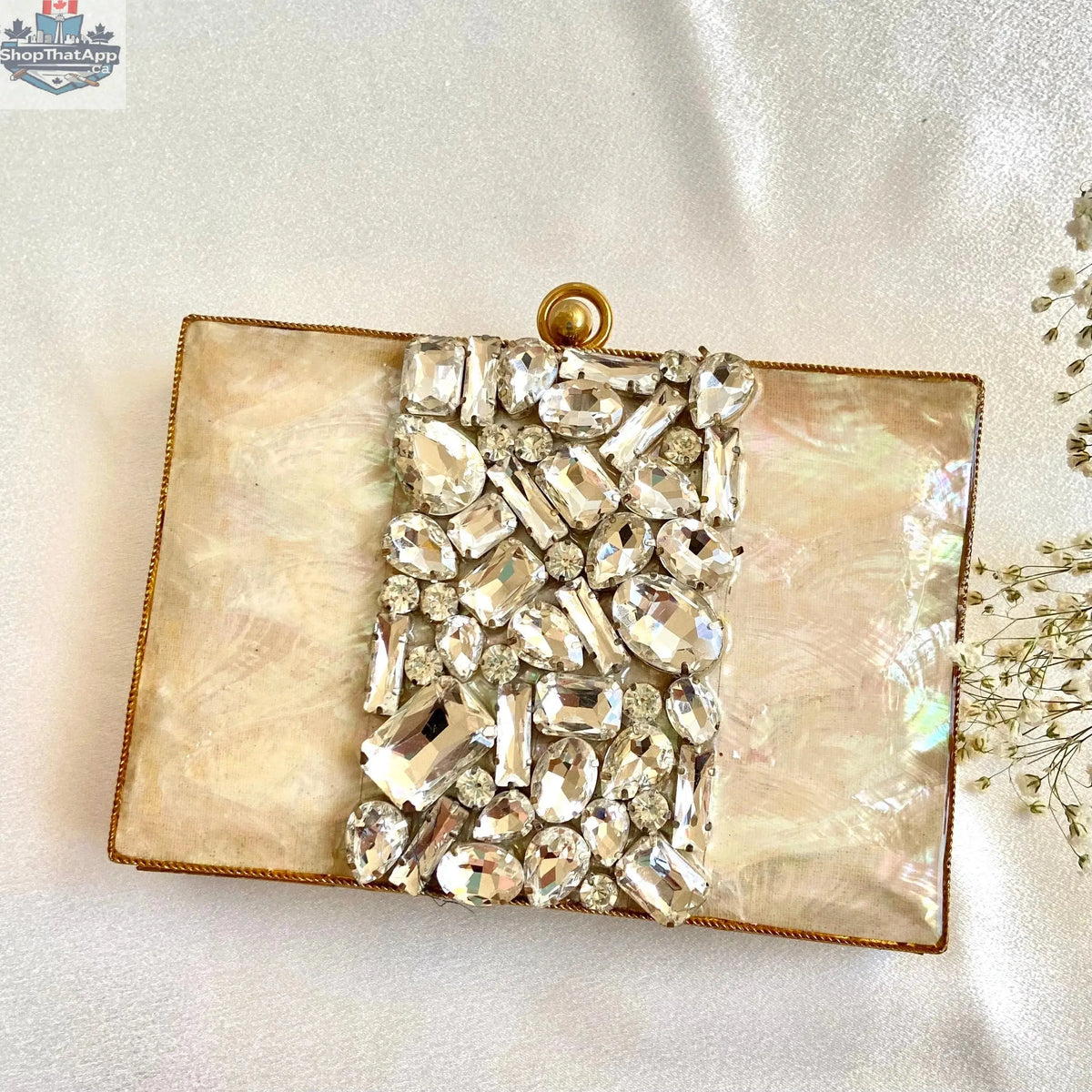 Elevate Your Style with the Elegant Metal Clutch - KRYSTAL - Shopthatapp.ca