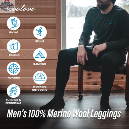Men's Merino Wool Leggings + Beanie Bundle — Midweight - Shopthatapp.ca