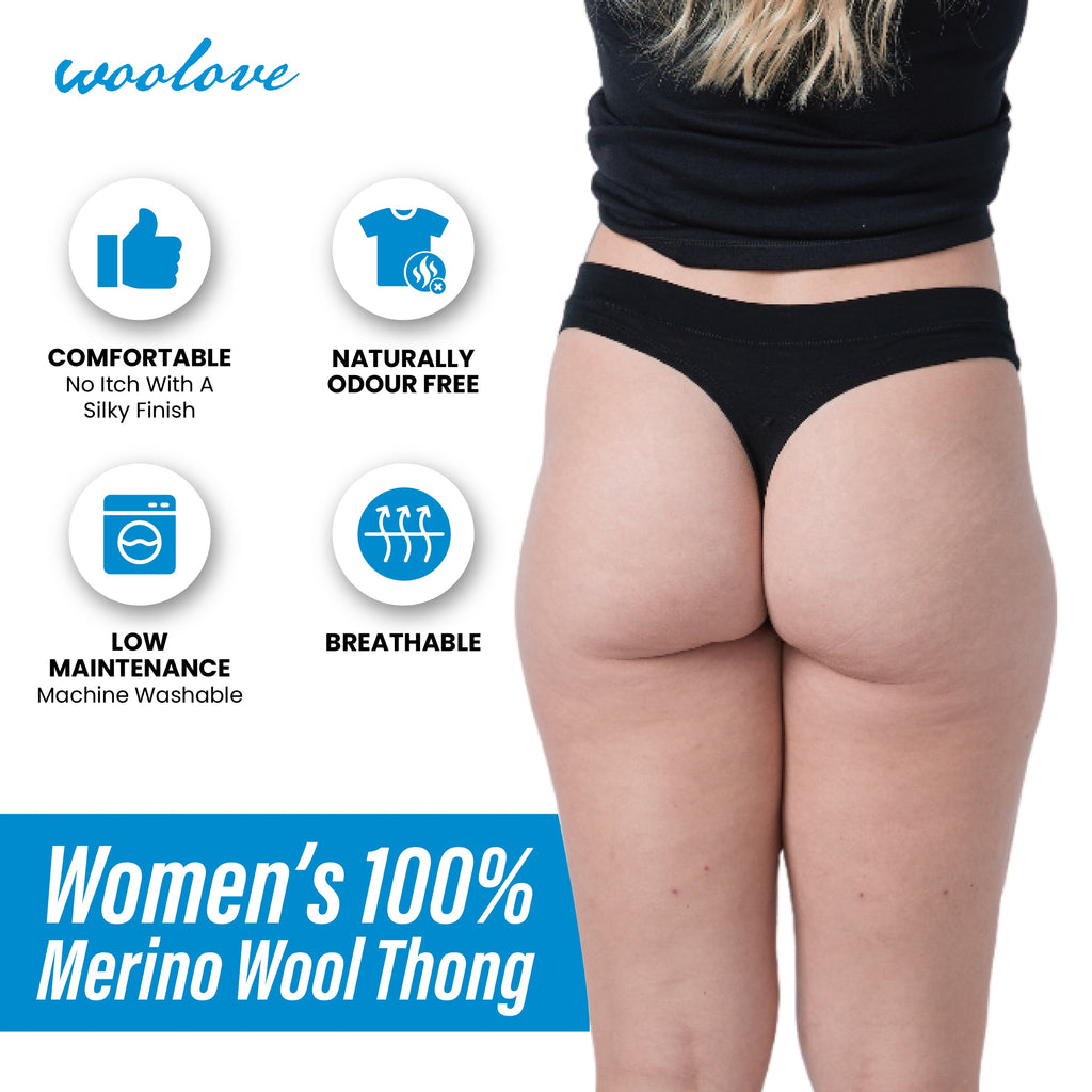 Women's Merino Wool Thong