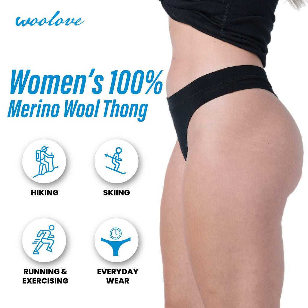 Women's Merino Wool Thong