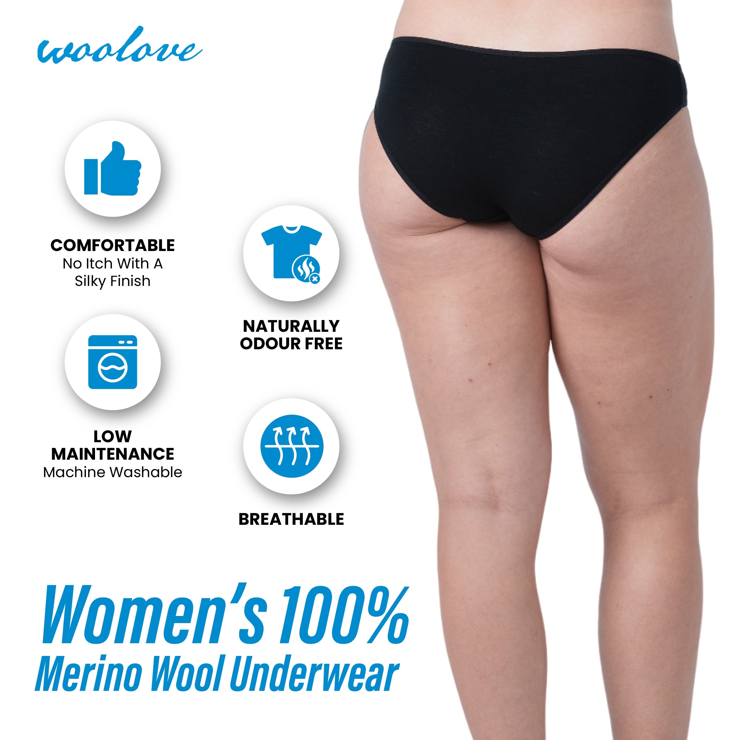 Women's Merino Wool Bikini Brief
