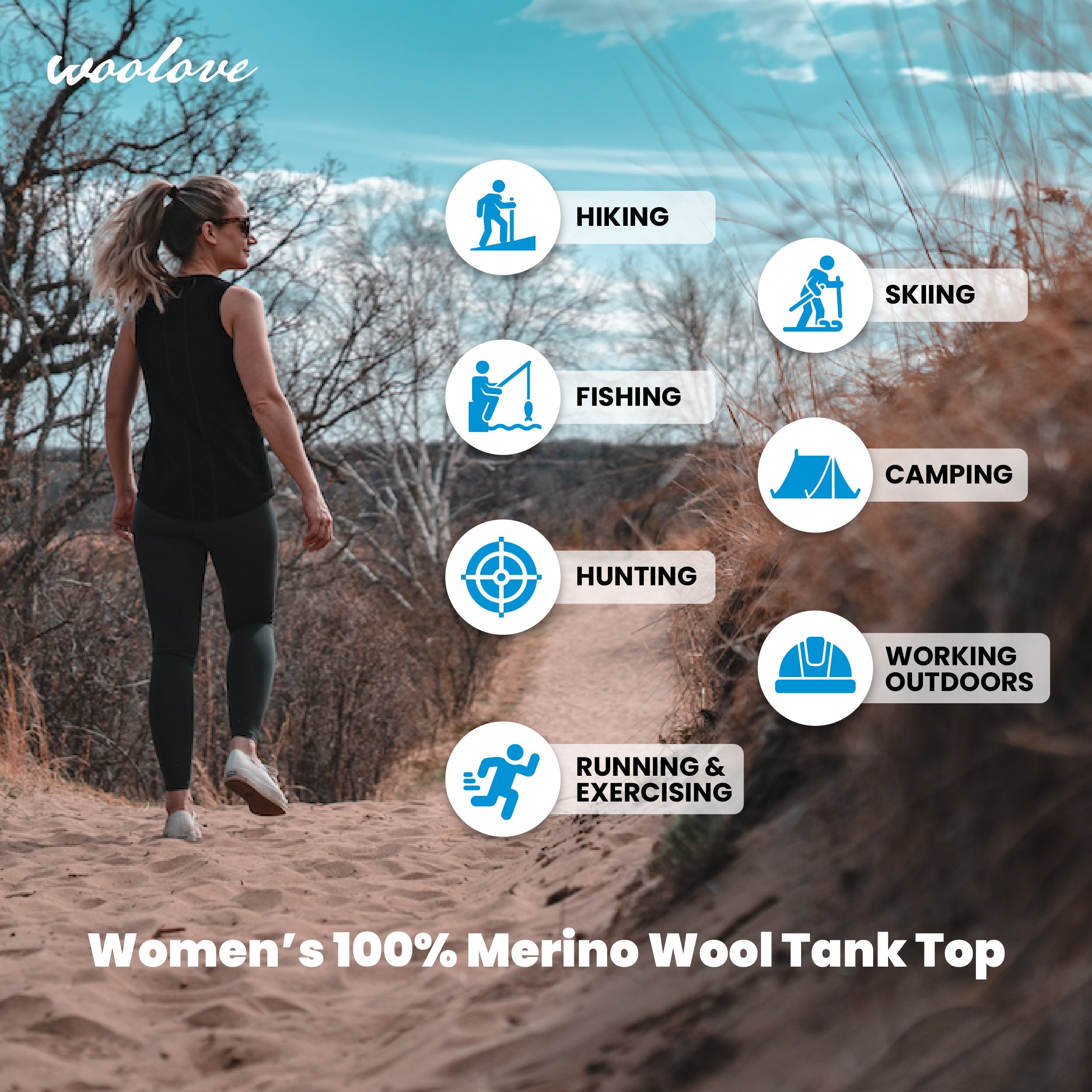 Women's Merino Wool Tank Top