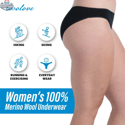 Women's Merino Wool Bikini Brief - Shopthatapp.ca