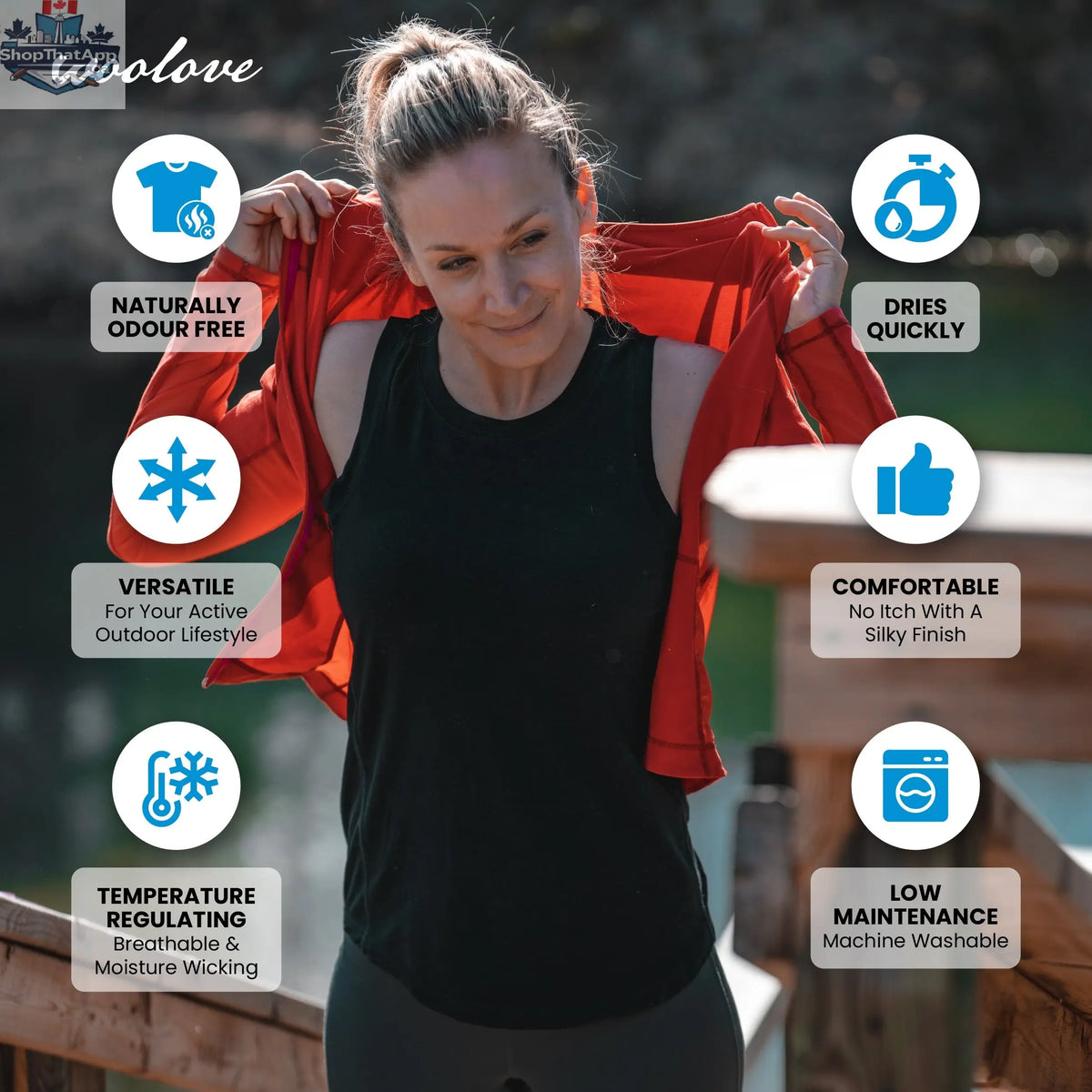 Women's Merino Wool Tank Top - Shopthatapp.ca