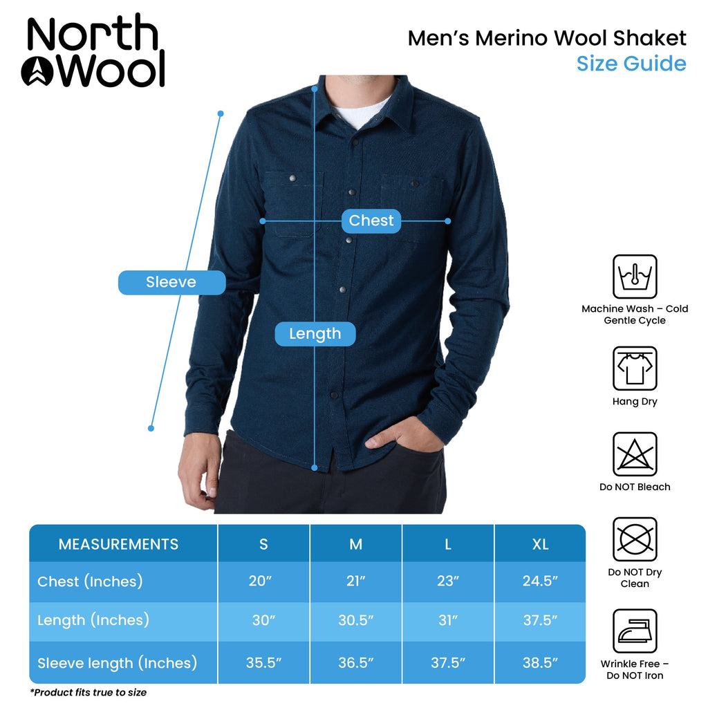 NorthWool Men's Merino Blend Shaket — Heavyweight