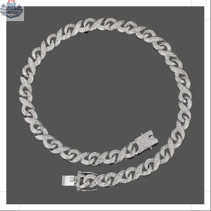 13mm Silver Infinity Link Chain - Shopthatapp.ca