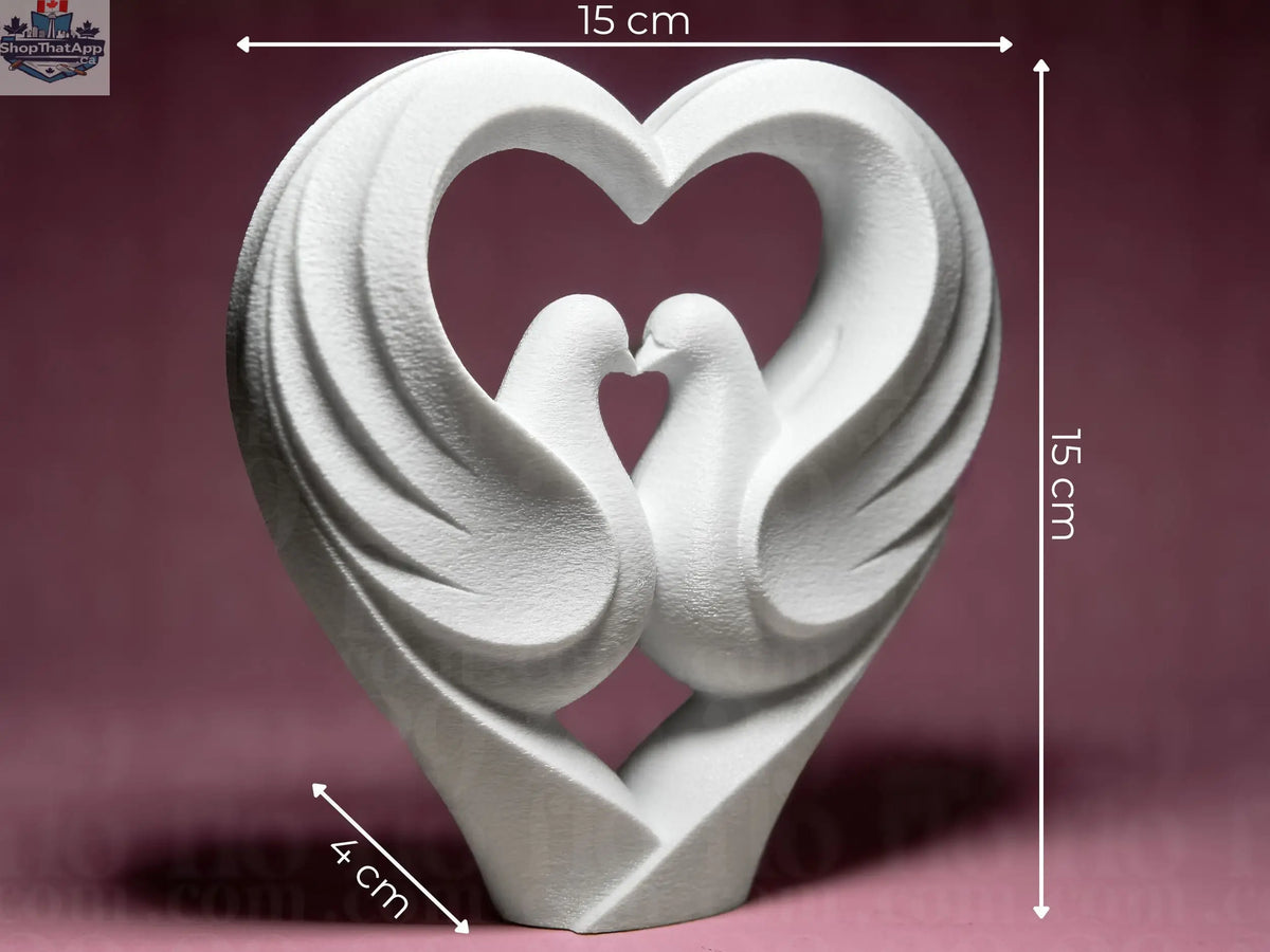 Doves to Heart Love Series - Celebrate Your Love with Exquisite Art - Shopthatapp.ca