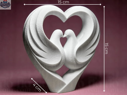 Doves to Heart Love Series - Celebrate Your Love with Exquisite Art - Shopthatapp.ca