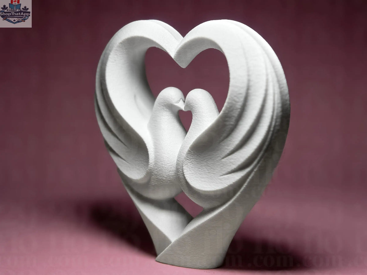 Doves to Heart Love Series - Celebrate Your Love with Exquisite Art - Shopthatapp.ca