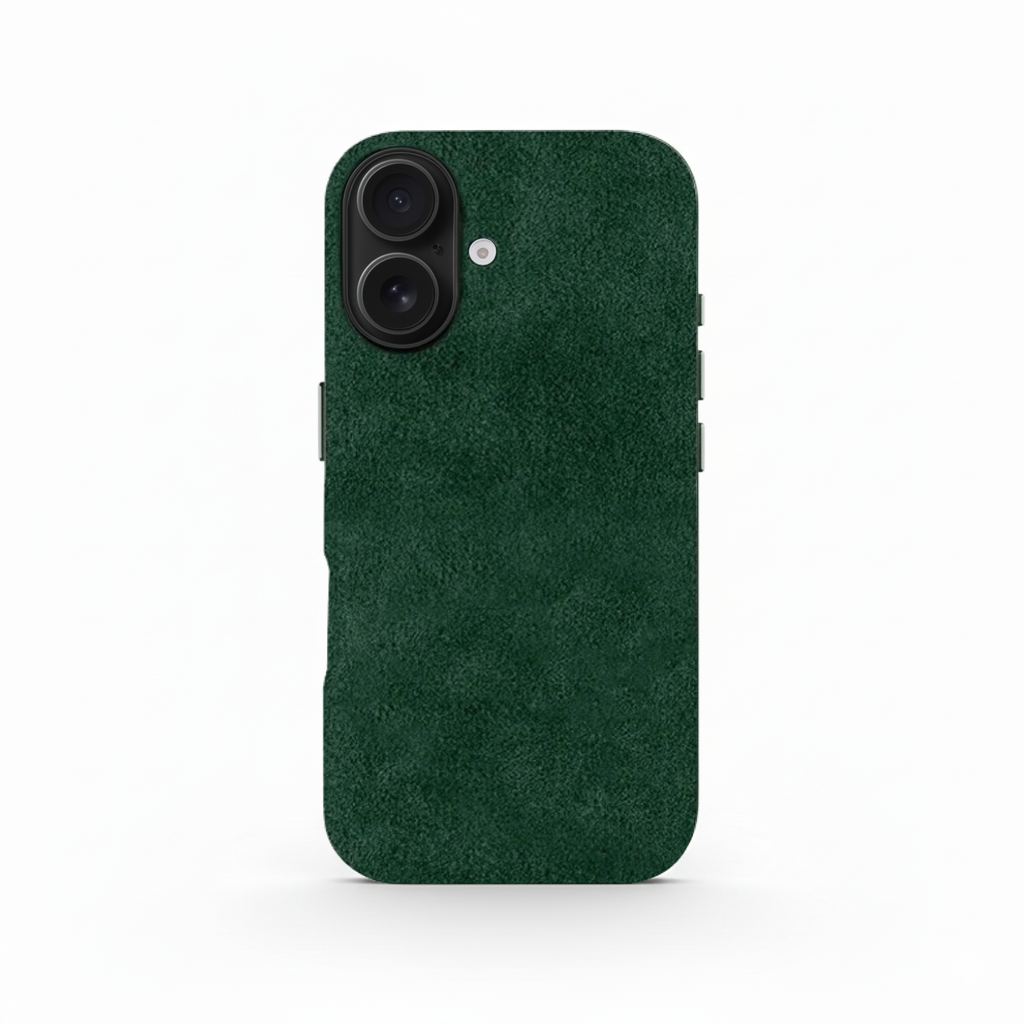 Green Alcantara Case For iPhone 16 Pro - Www.Shopthatapp.ca
