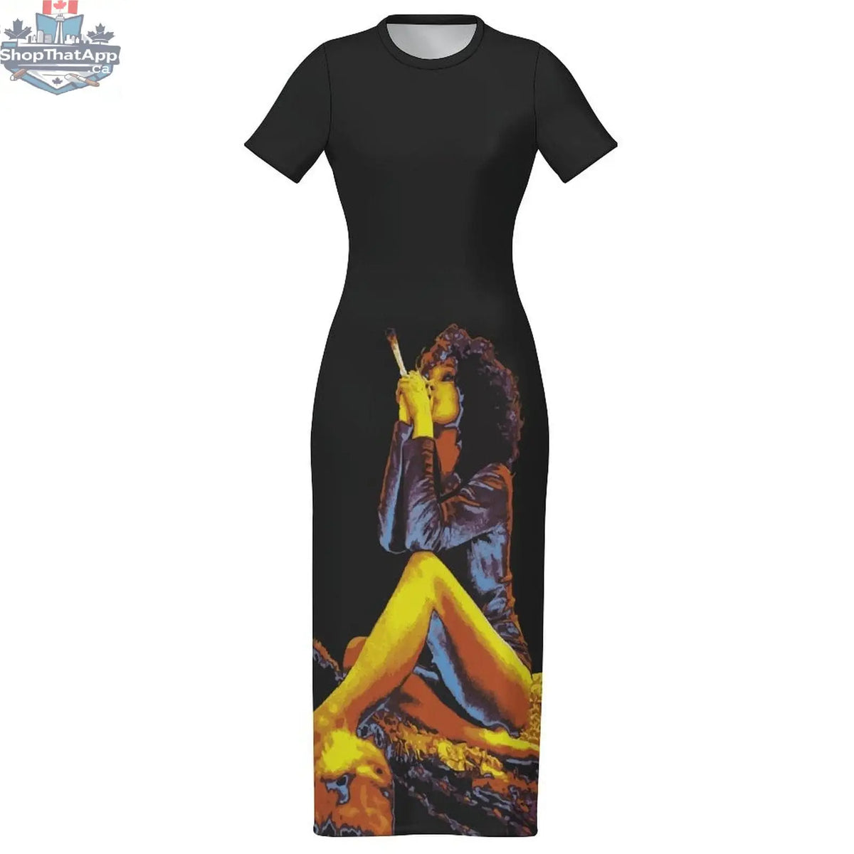 White Hotbox Goddess Maxi Dress by JANE DOPE, sleek bodycon style perfect for versatile occasions.