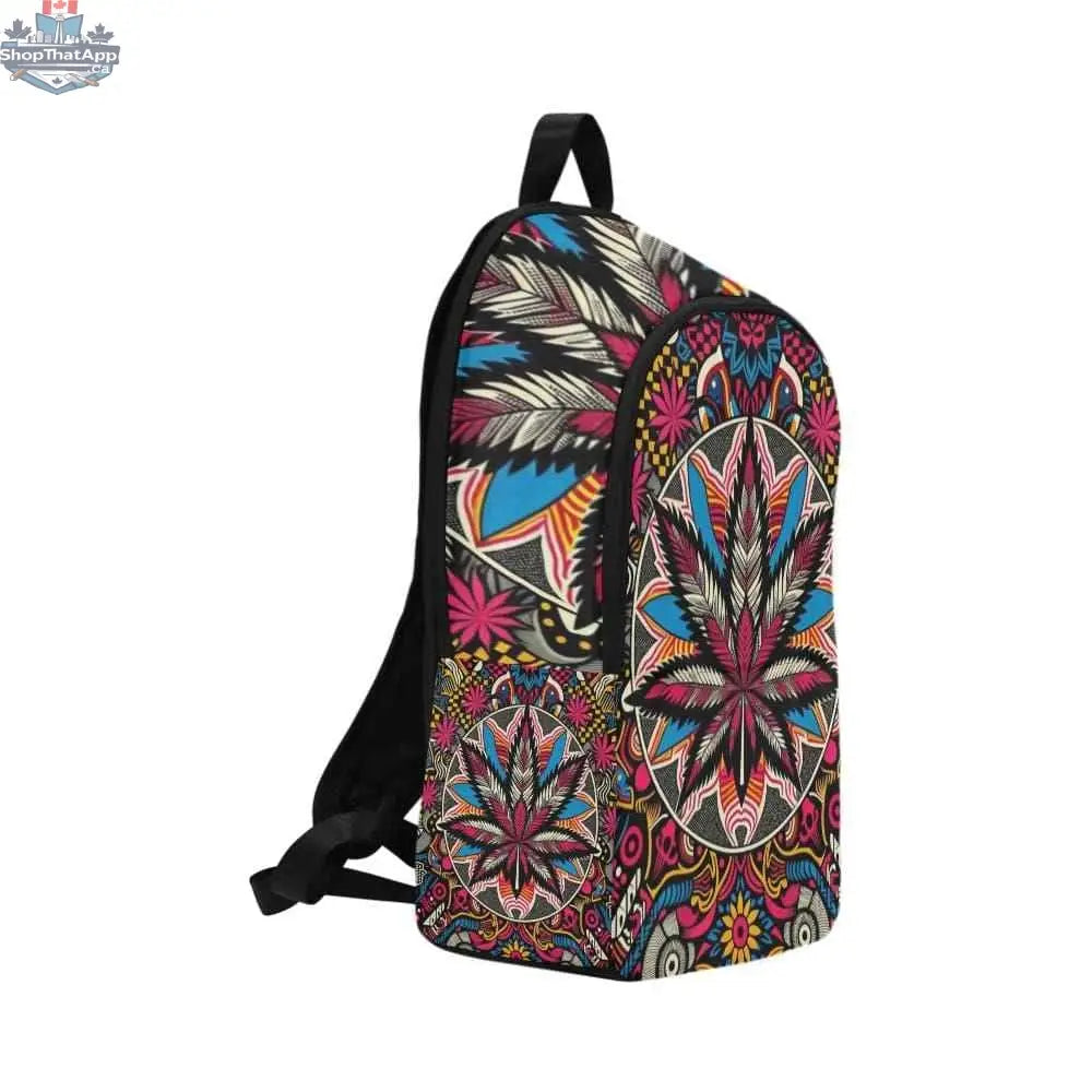 Jane Dope Batik Bliss Stash Pack casual backpack for adults, showcasing colorful batik pattern and adjustable straps.