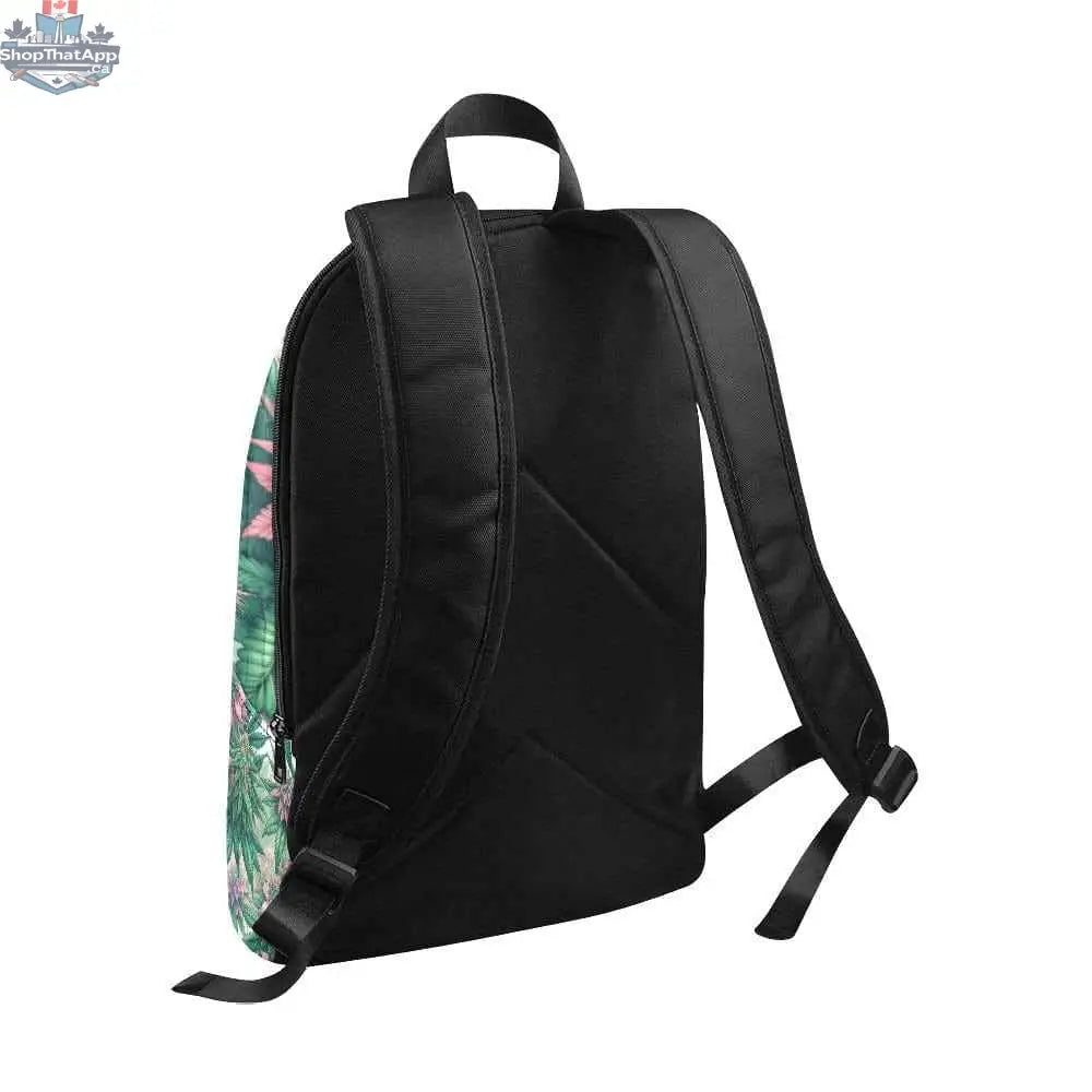 Pink Haze stash pack casual backpack for adults by JANE DOPE, showing soft pink color and spacious main compartment.
