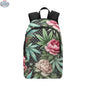 Jane Dope Pot & Peony backpack for adults, casual style with floral design, featuring a spacious main compartment and adjustable straps.