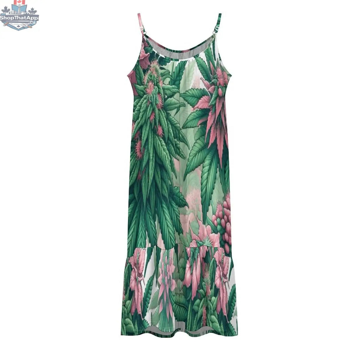 Pink Diesel hemp tote bag paired with a pink summer dress, featuring eco-friendly hemp rope design by JANE DOPE.