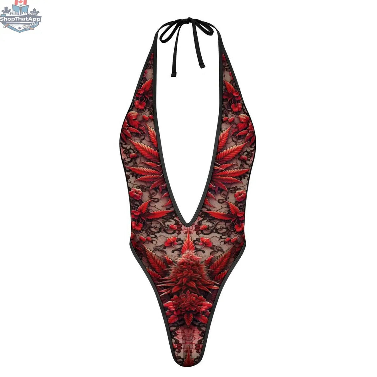 White lace V thong from Jane Dope featuring delicate floral lace and a flattering V-shaped design.