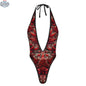 White lace V thong from Jane Dope featuring delicate floral lace and a flattering V-shaped design.
