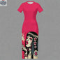 Pink Diesel midi dress by JANE DOPE, stylish bodycon design, perfect for every occasion, shown in a flattering fit and vibrant color.