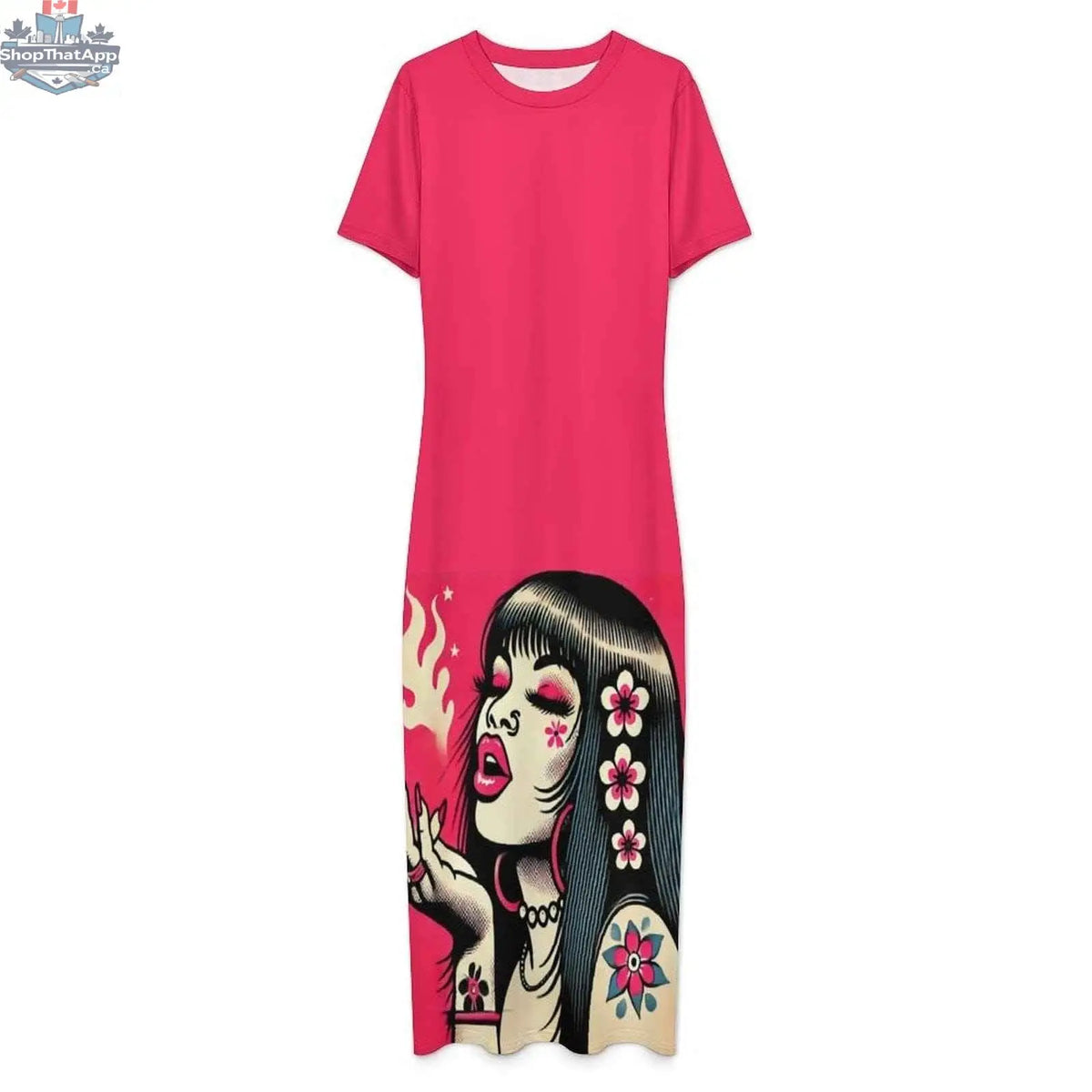Pink Diesel midi dress by JANE DOPE, stylish bodycon design perfect for any occasion, shown on a model.
