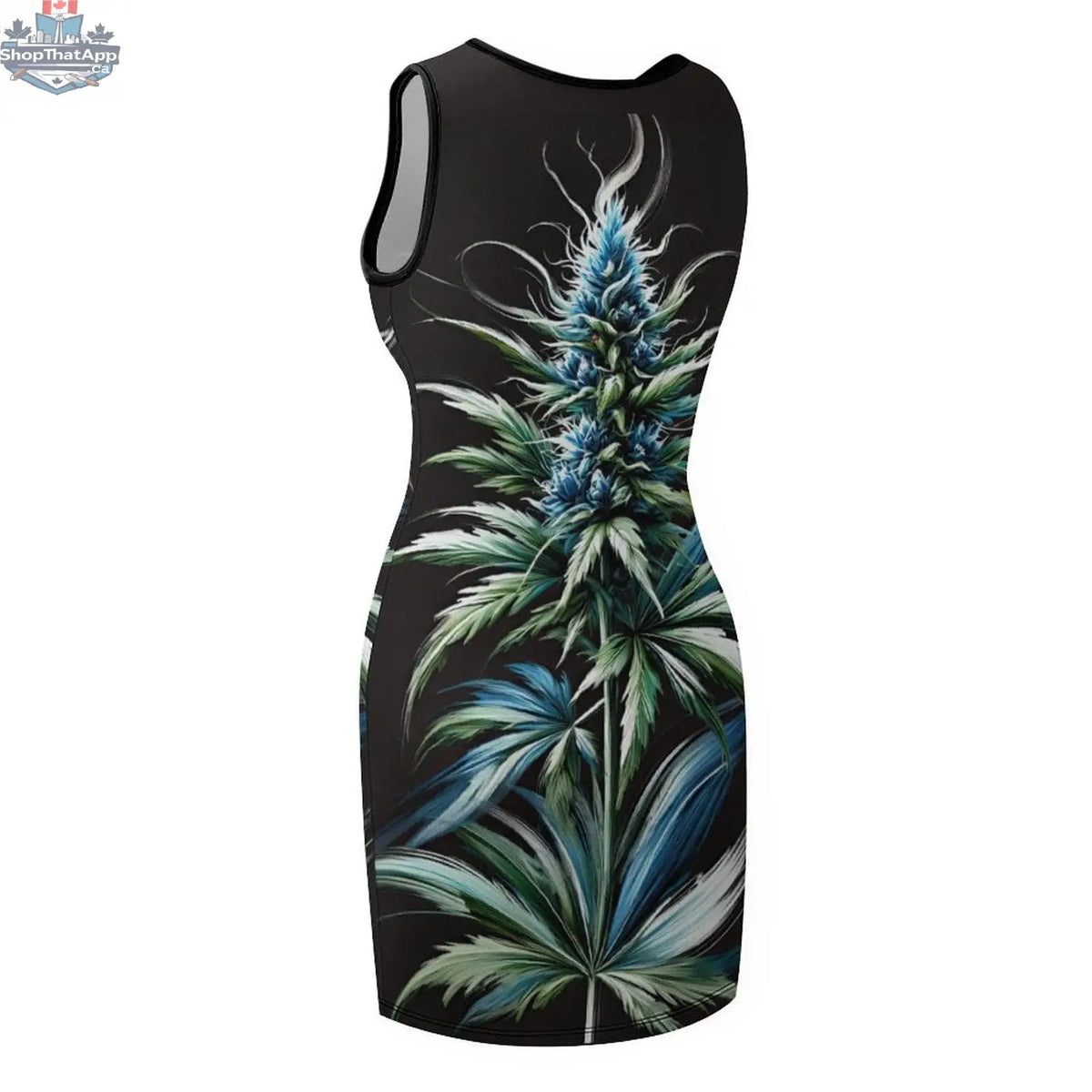 Blue Dream sleeveless mini tank dress by JANE DOPE, featuring a casual, stylish design with a fitted silhouette and vibrant blue color.