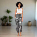 Black and White Elephant Pants for Comfortable Bali Style - Shopthatapp.ca
