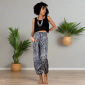 Black and White Paisley Pants for Boho Chic Style - Bali Style Comfort - Shopthatapp.ca
