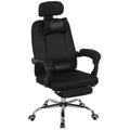 Brady Ergonomic Executive High Back Office Chair with Footrest and Lumbar Support-Black