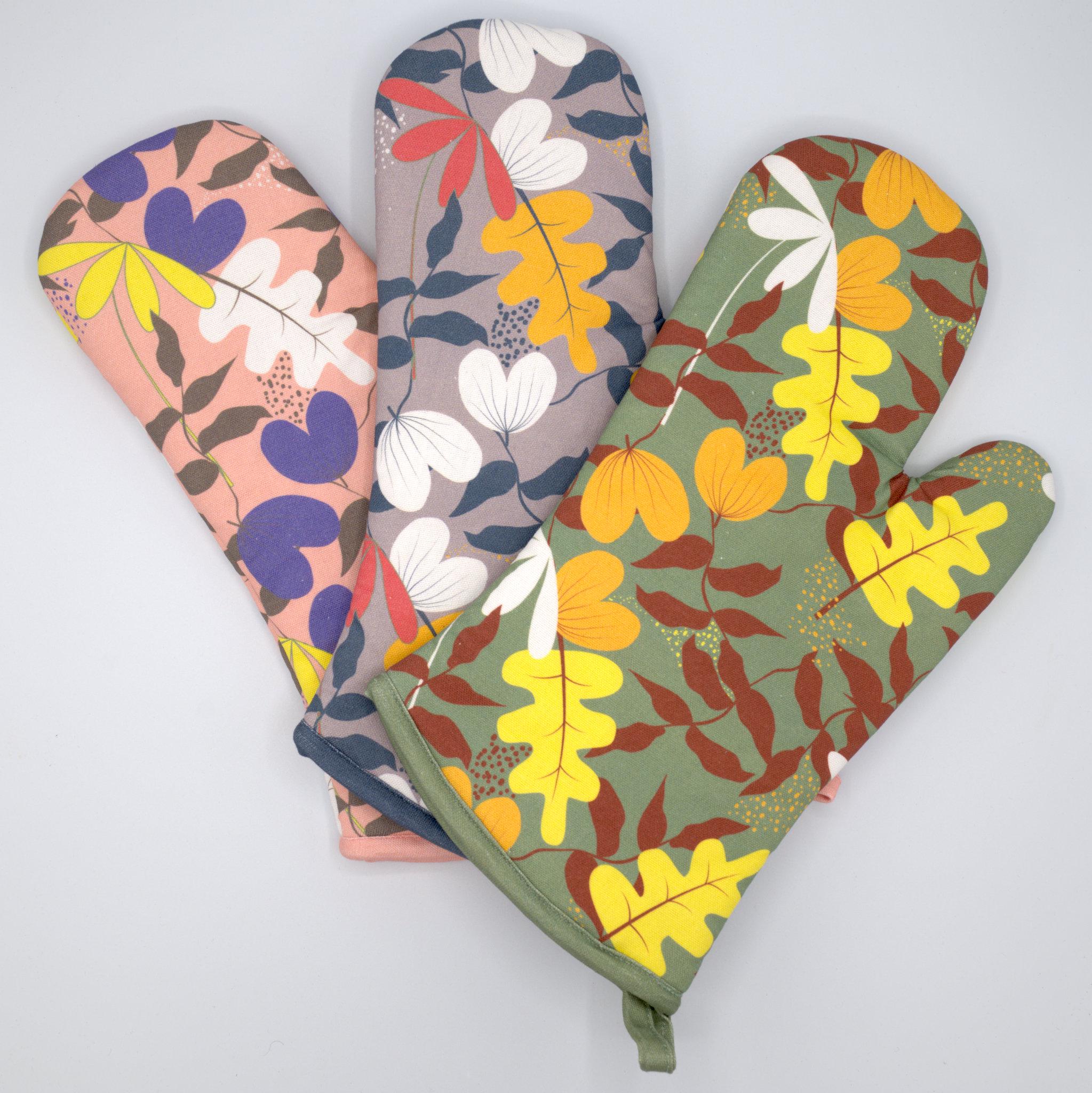 Just Leaves-Oven Mitt and Pot Holder - Shopthatapp.ca