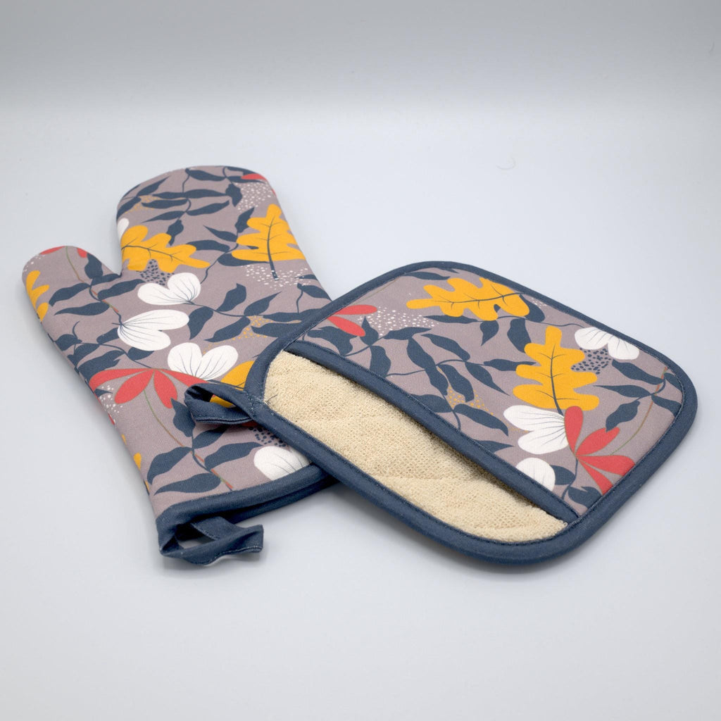 Just Leaves-Oven Mitt and Pot Holder - Shopthatapp.ca