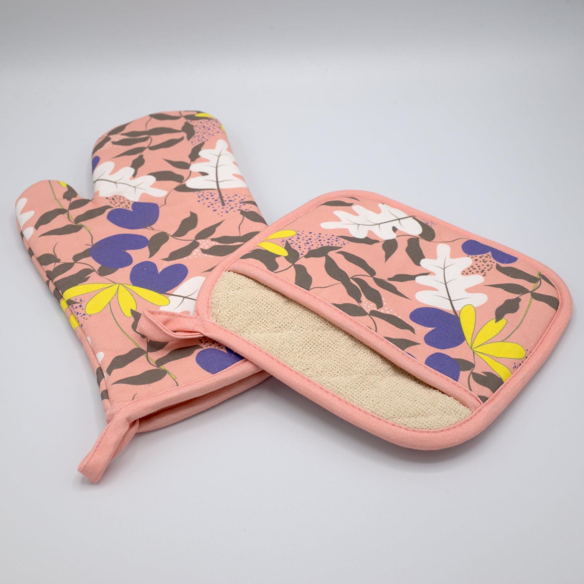 Just Leaves-Oven Mitt and Pot Holder - Shopthatapp.ca