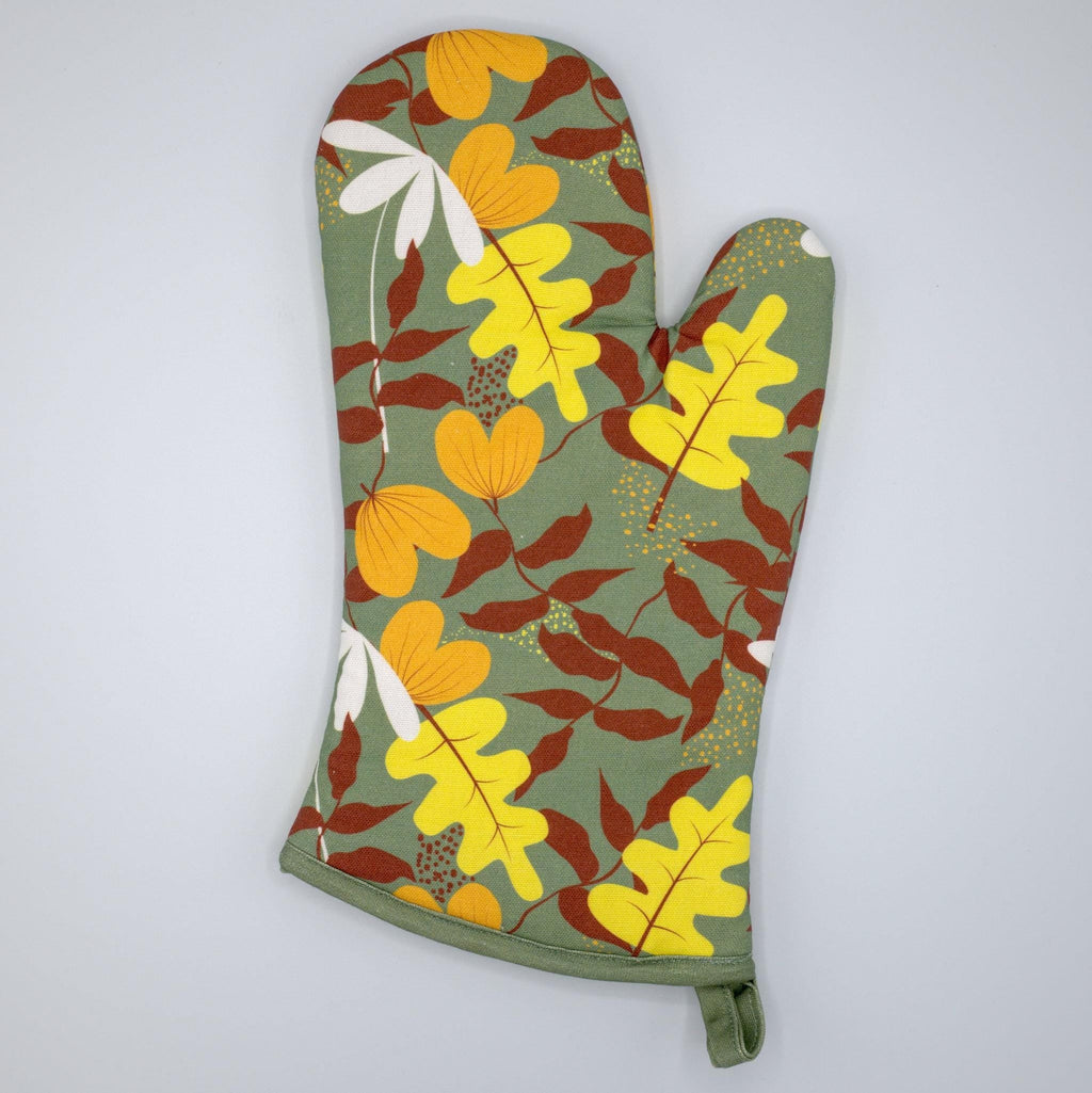 Just Leaves-Oven Mitt and Pot Holder - Shopthatapp.ca
