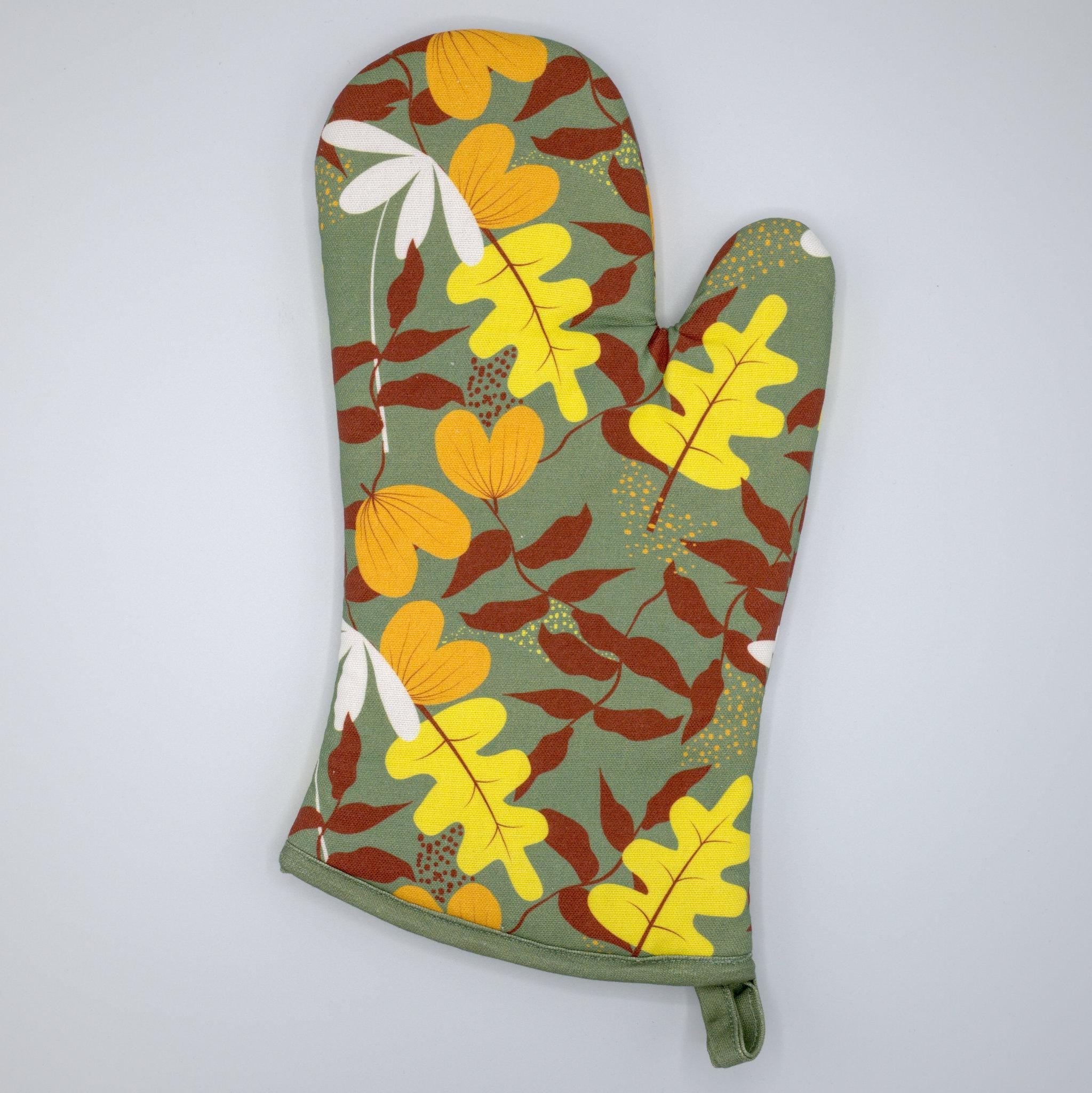 Just Leaves-Oven Mitt and Pot Holder - Shopthatapp.ca