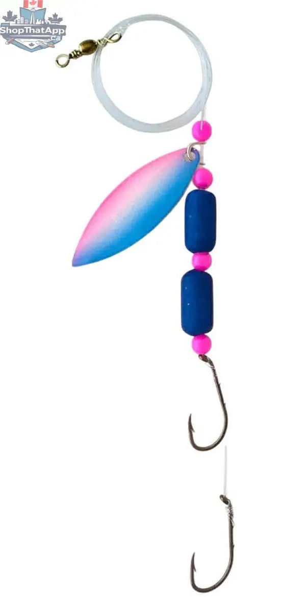 Willow Leaf Fishing Harness: Enhance Your Fishing Success with the Ultimate Floating Pink Swirl Worm Setup - Shopthatapp.ca