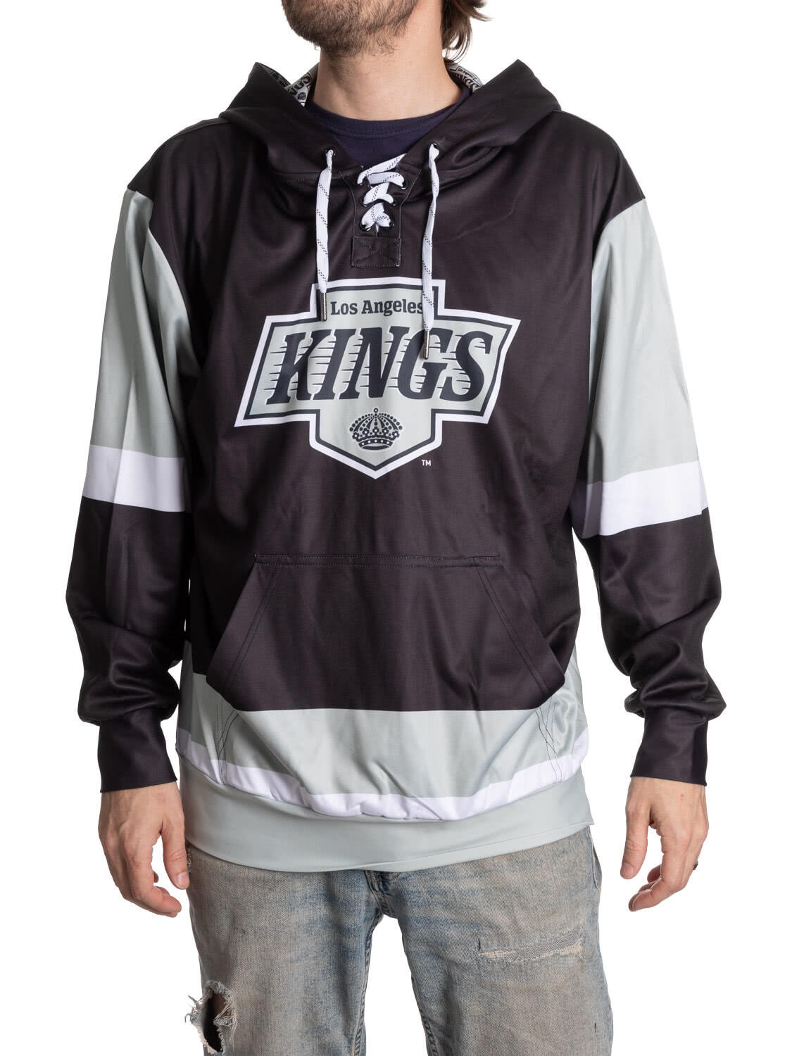 Los Angeles Kings Hockey Lace Hoodie - Shopthatapp.ca