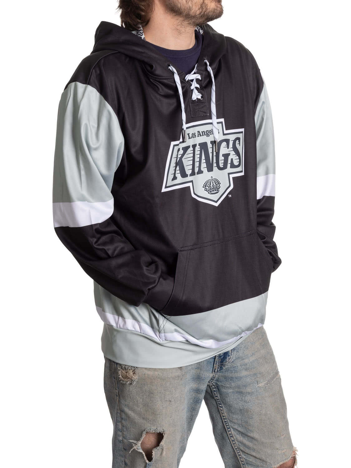 Los Angeles Kings Hockey Lace Hoodie - Shopthatapp.ca